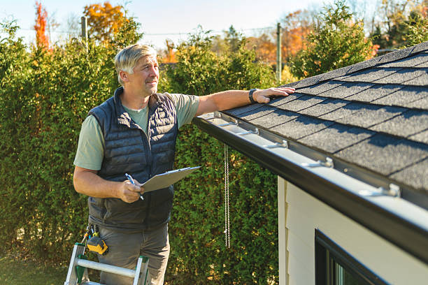 Professional Emergency Roof Repair technician working in Cement, OK